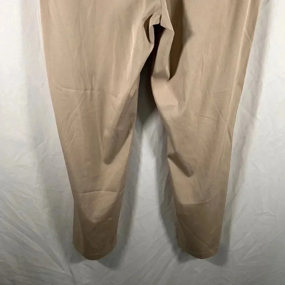 Slazenger Golf Pants Men's 36x30 Solid Beige Pockets Button Zip Poly Blend - Picture 7 of 9